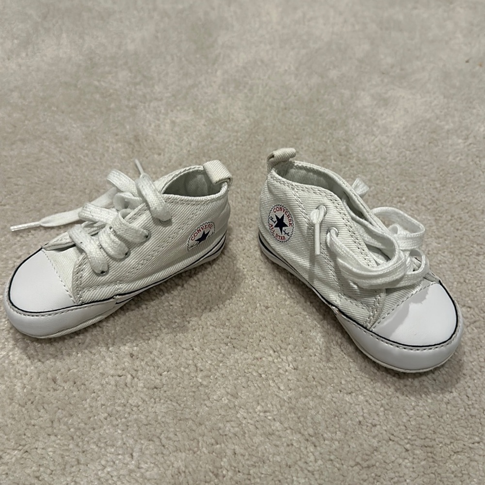 Converse High Top Infant Crib Shoes - 3C